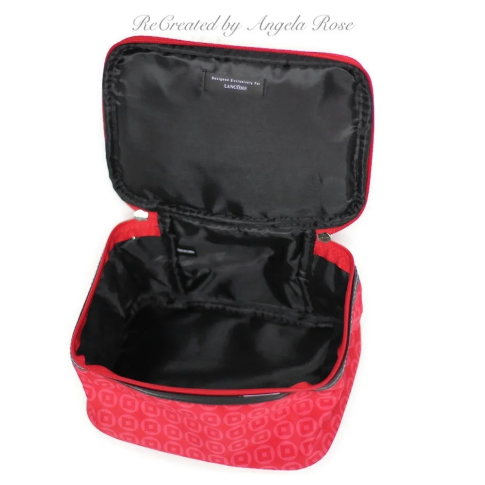 Lancôme Red Cosmetic Bag with Hand…